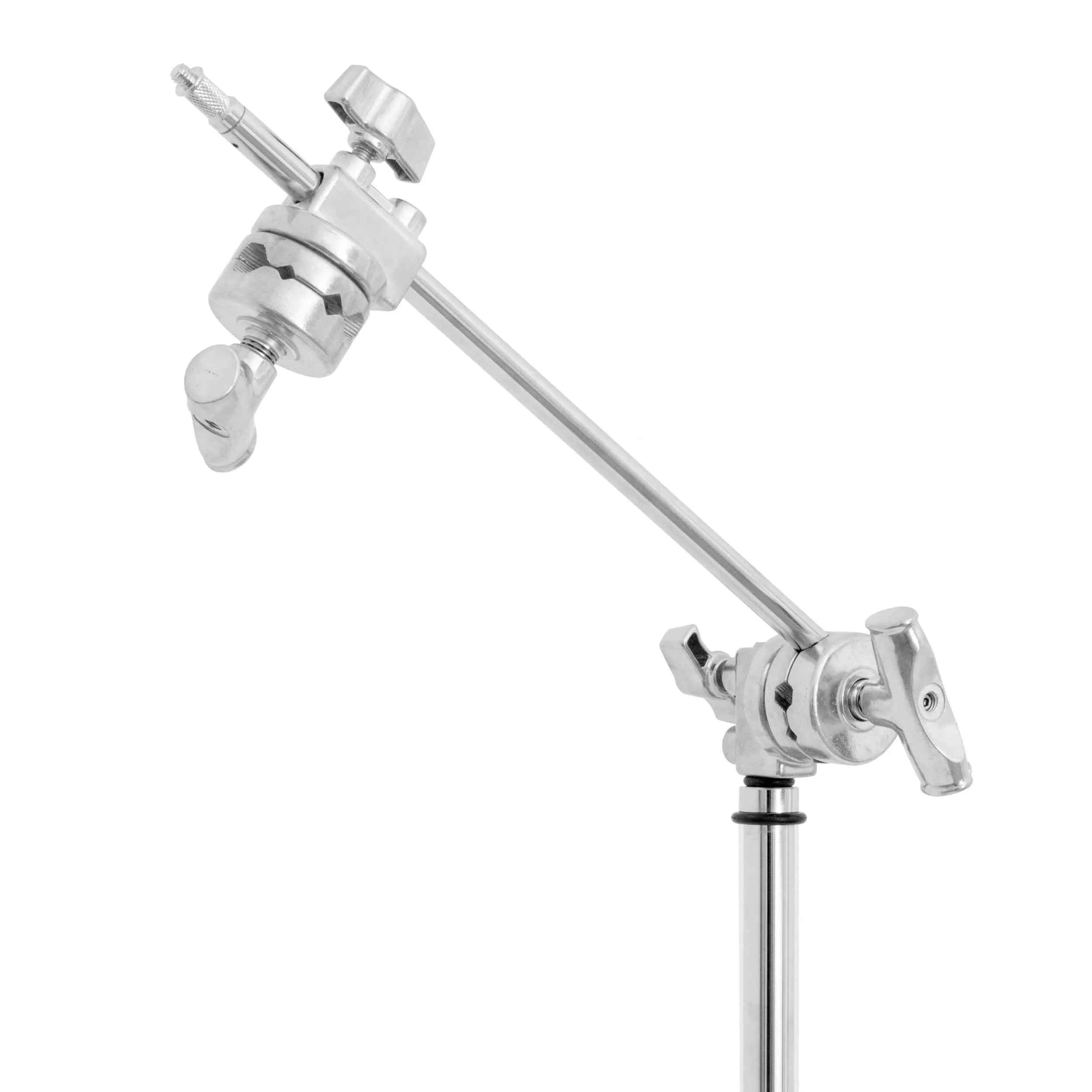 161cm Robust Stainless-Steel Turtle-Based Studio C-Stand with 20" Grip Arm