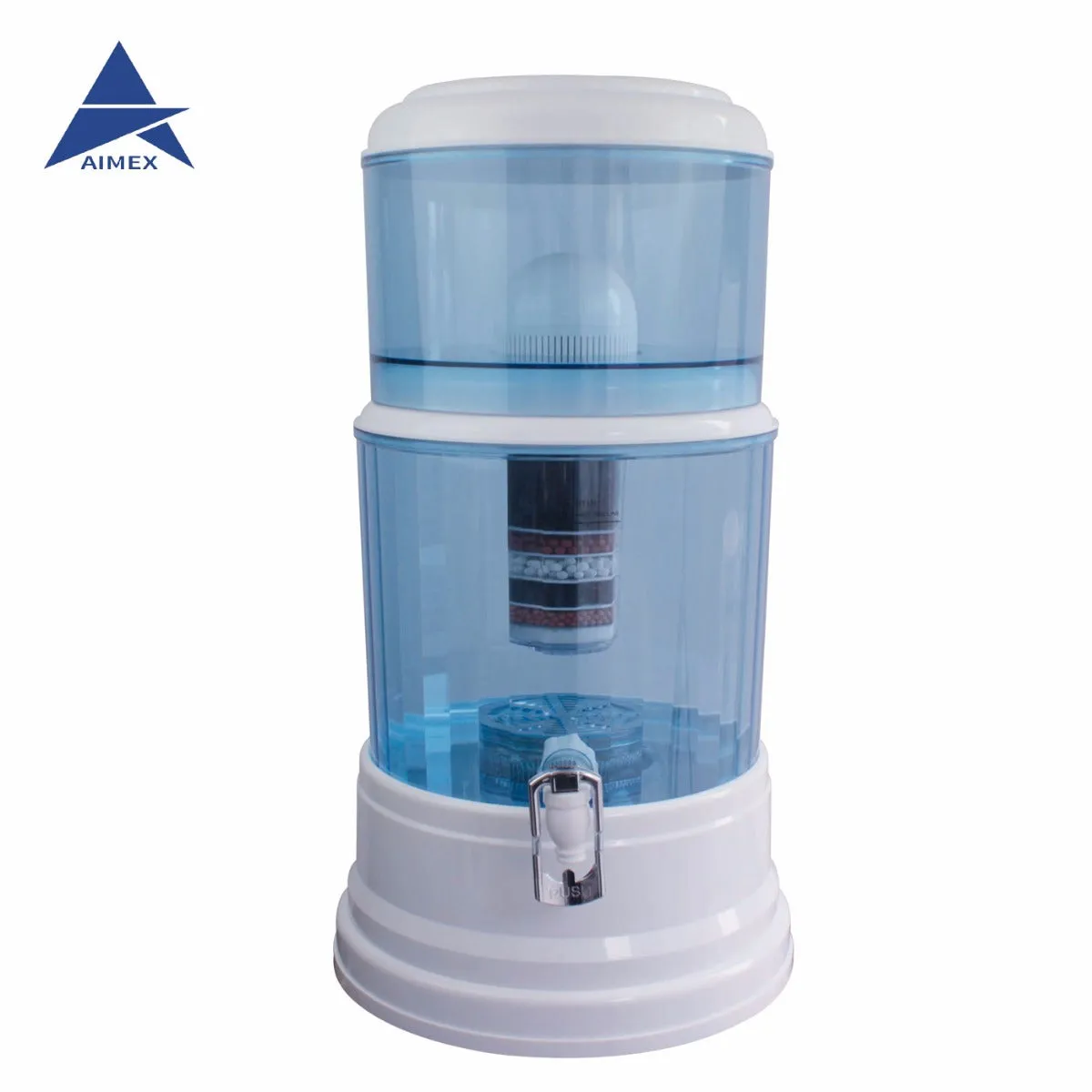 20L BPA-Free Water Purifier w/ 24 Filters, Alkaline, Aimex