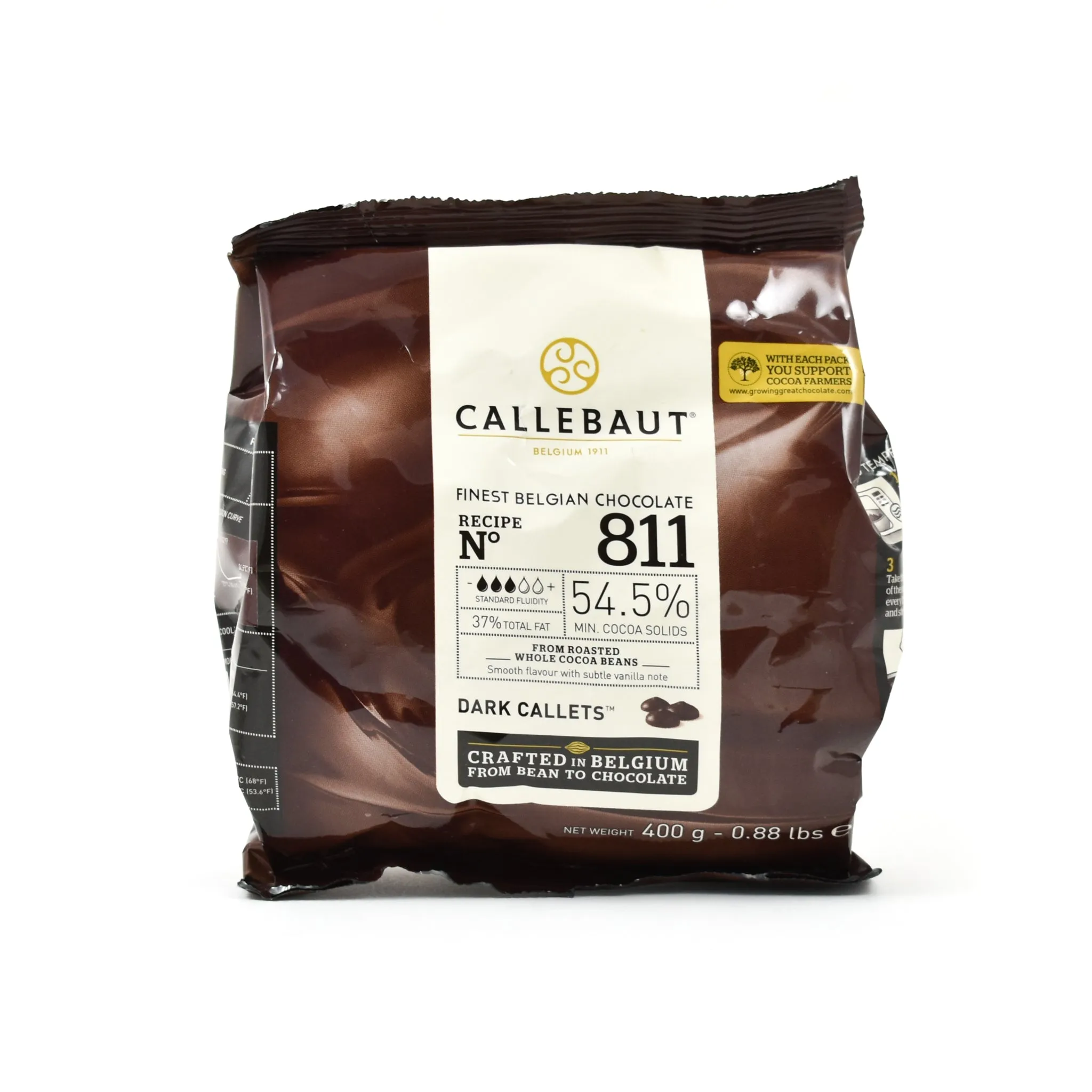 Callebaut Dark Chocolate Couverture, 54%