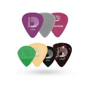 D'Addario  7 Guitar Picks Variety Pack - Heavy