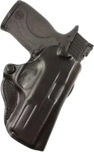 Desantis Mini Scabbard Holster - Rh Owb Leather 1911 3-3.5" Blk