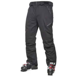 Dlx Men's Kristoff Stretch Ski Pants With Ankle Gaiters - Black