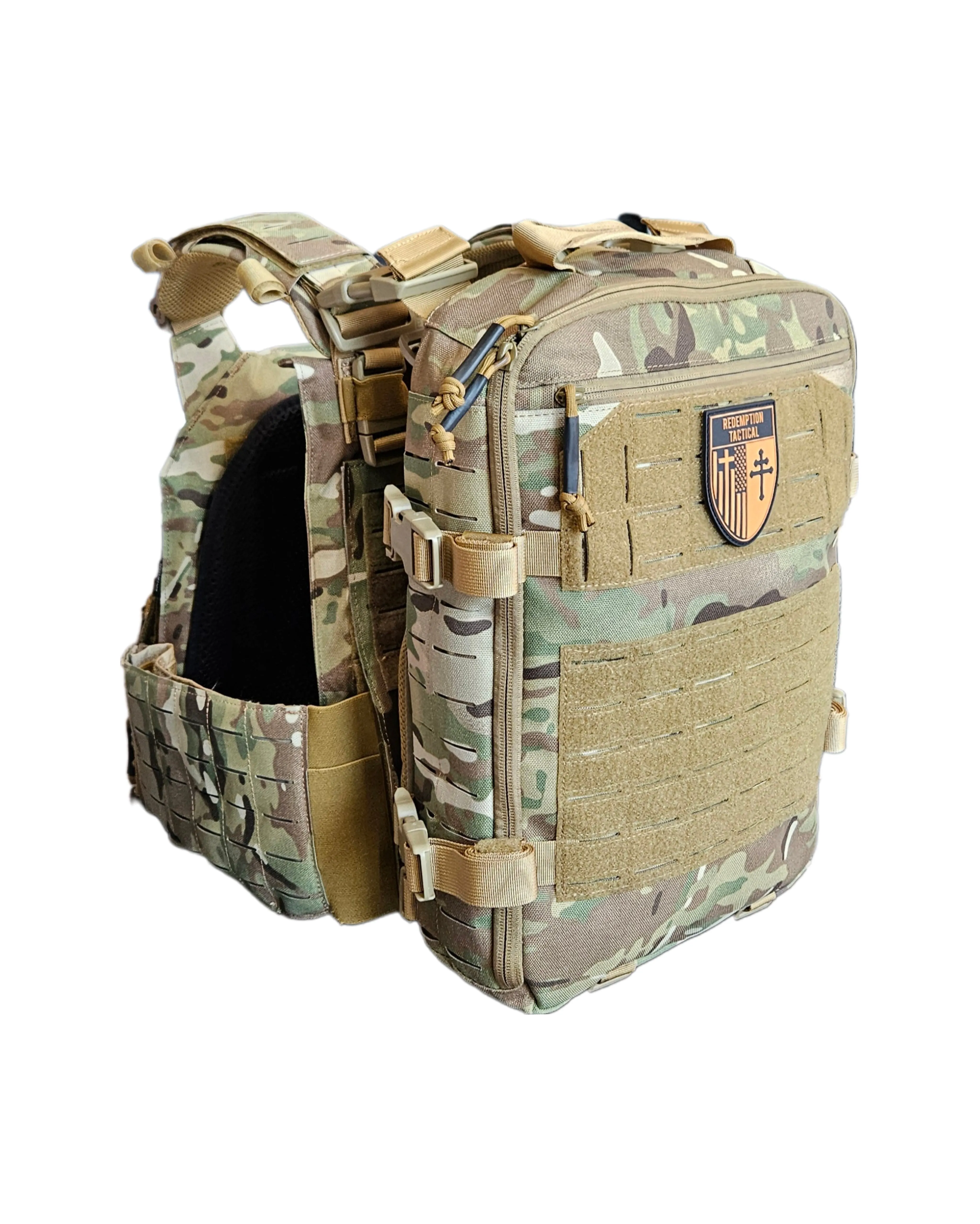 FULL KIT COMBO Crusader 2.0 Armor COMBO PACKAGE LIGHTWEIGHT LEVEL IV (2) 10x12 Front/Back Plates, Plate Carrier Bag