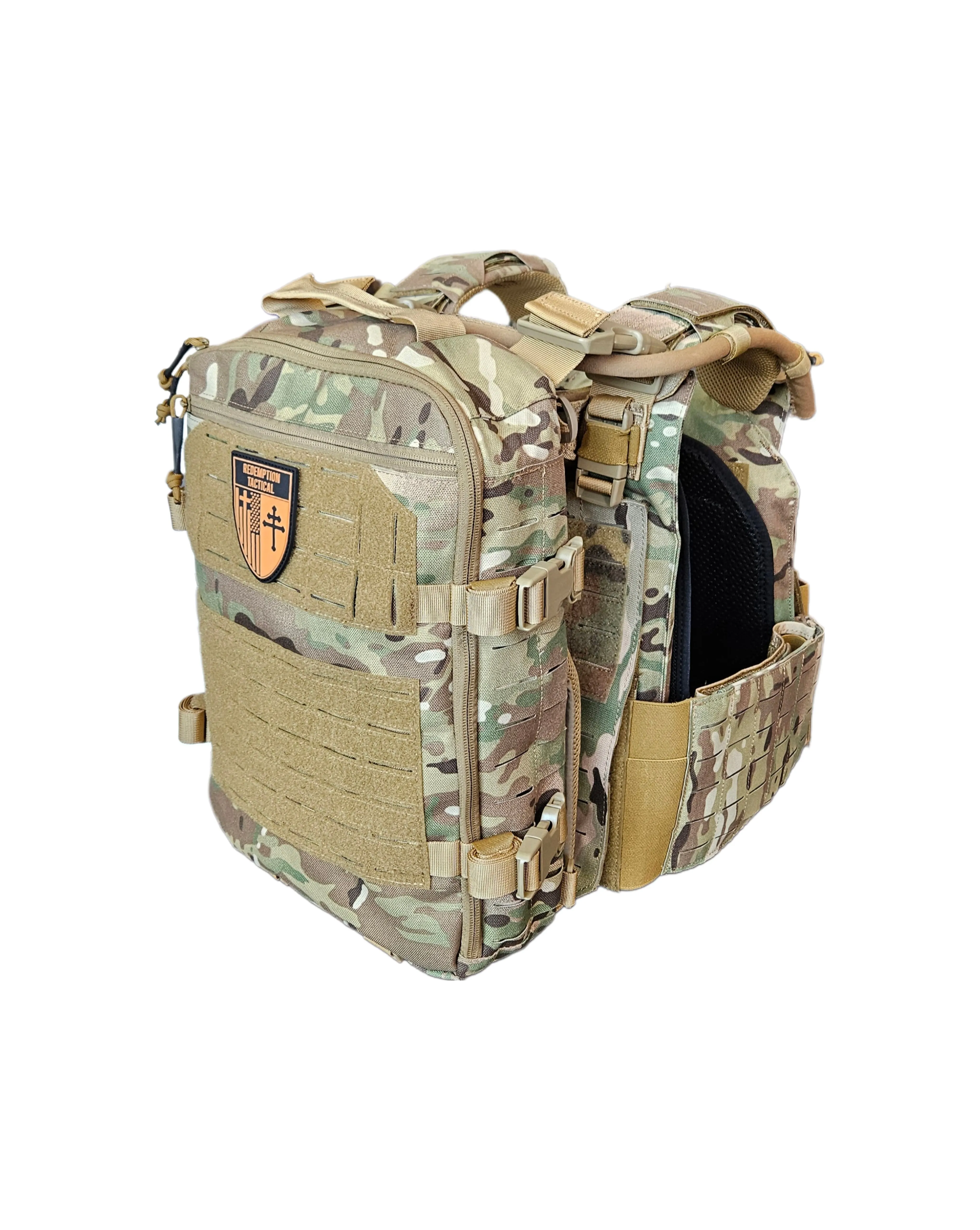 FULL KIT COMBO Crusader 2.0 Armor COMBO PACKAGE LIGHTWEIGHT LEVEL IV (2) 10x12 Front/Back Plates, Plate Carrier Bag