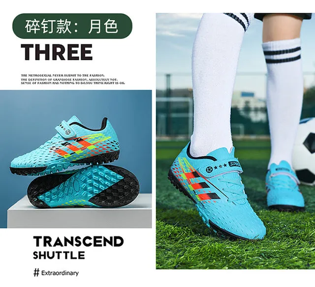 Magic Tape Kids' Soccer Shoes, TF Studs, Boys and Girls