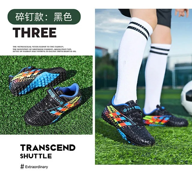 Magic Tape Kids' Soccer Shoes, TF Studs, Boys and Girls