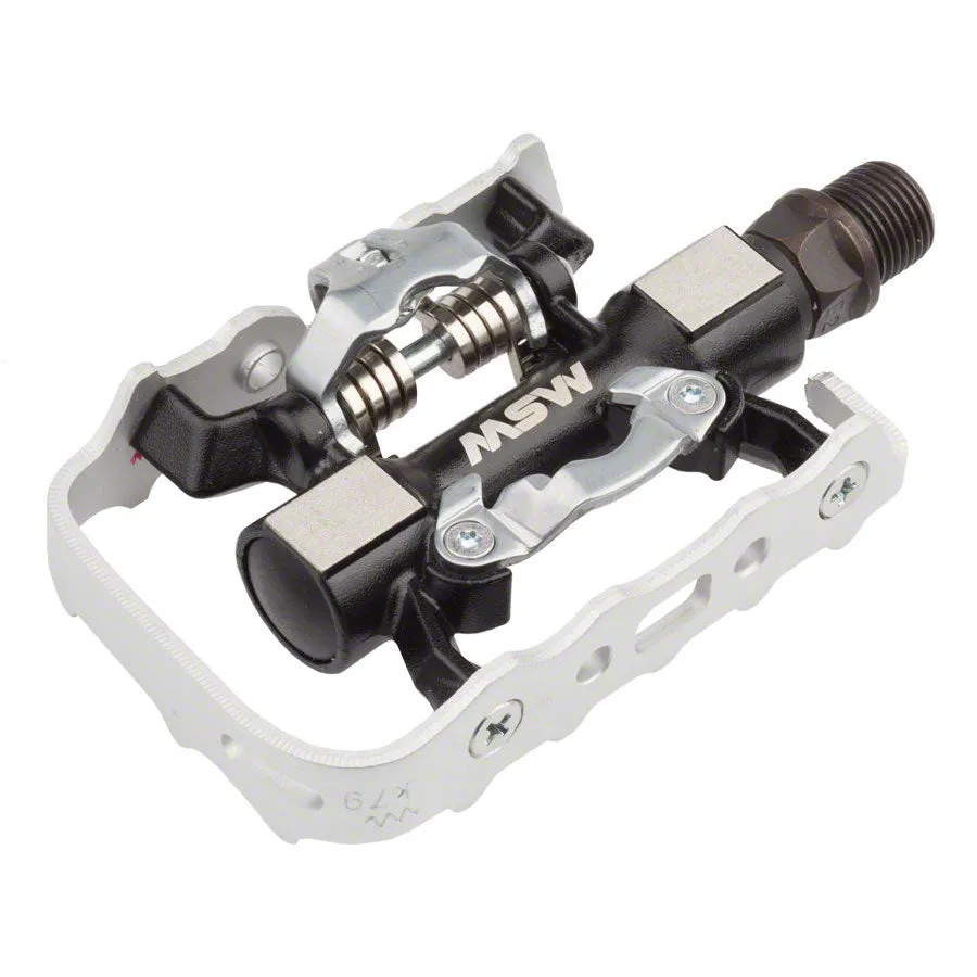 MSW CP-100 Platform / Clipless Combo Pedals (SPD Compatible)