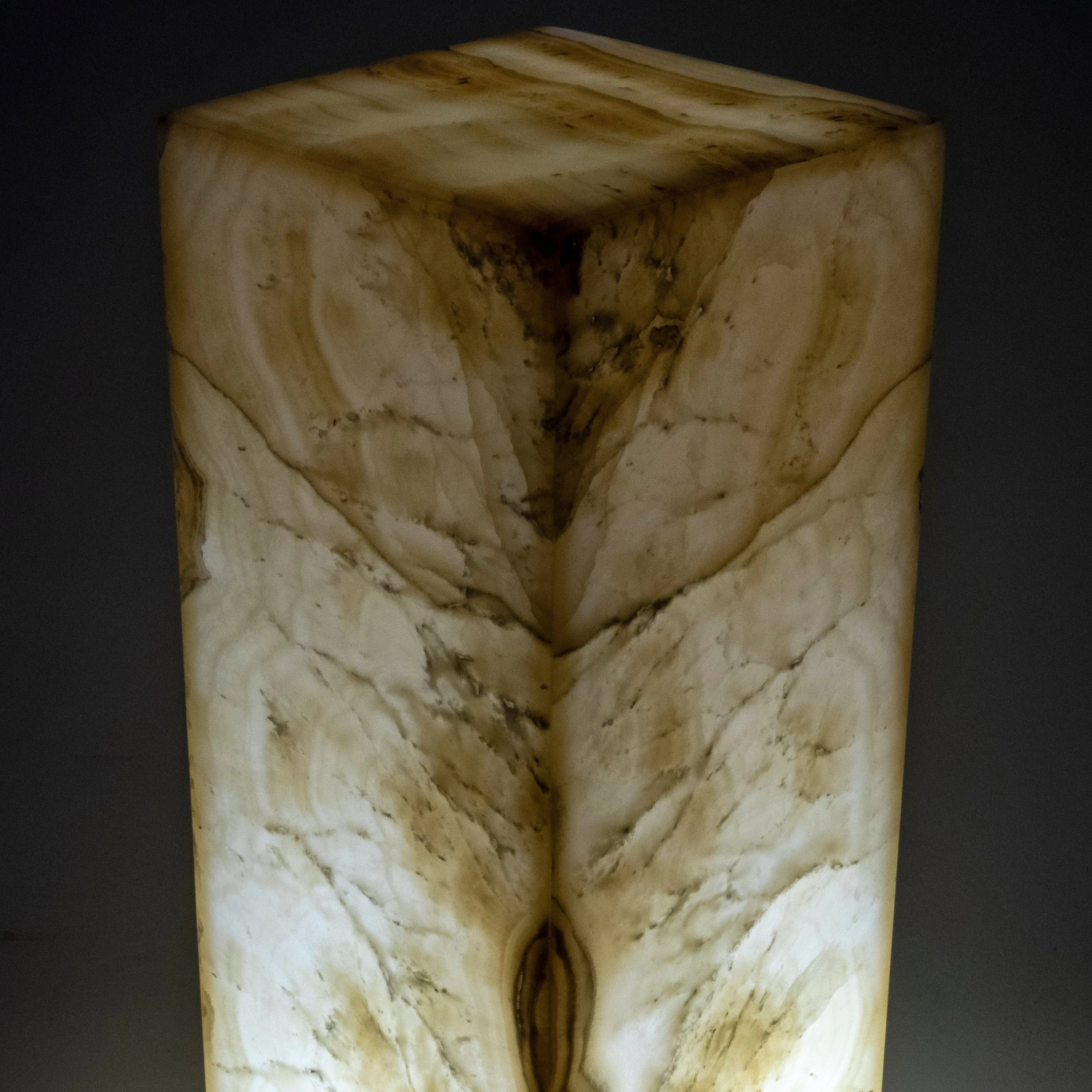 Natural Onyx Lamp Light Tower - 16