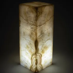 Natural Onyx Lamp Light Tower - 16