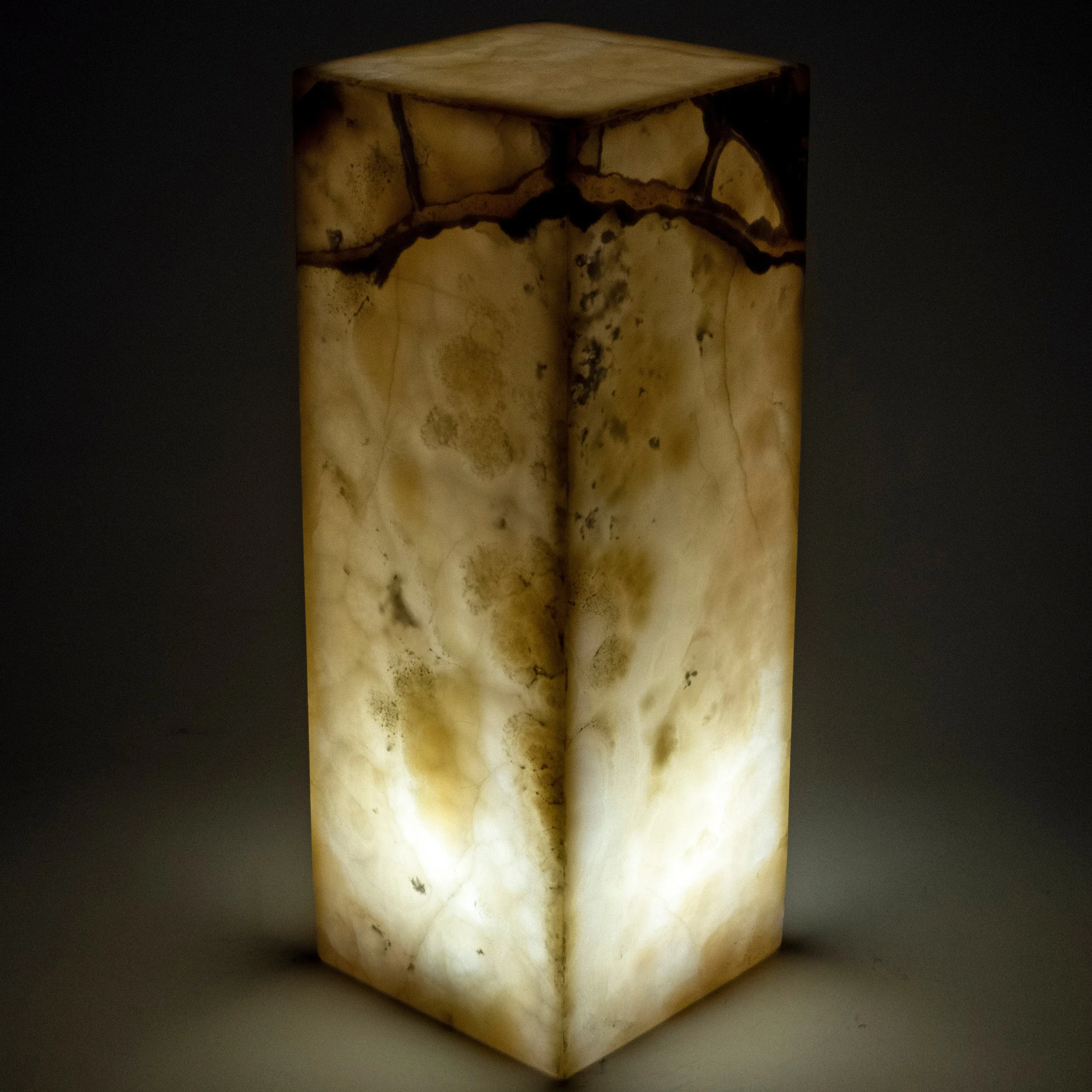 Natural Onyx Lamp Light Tower - 16