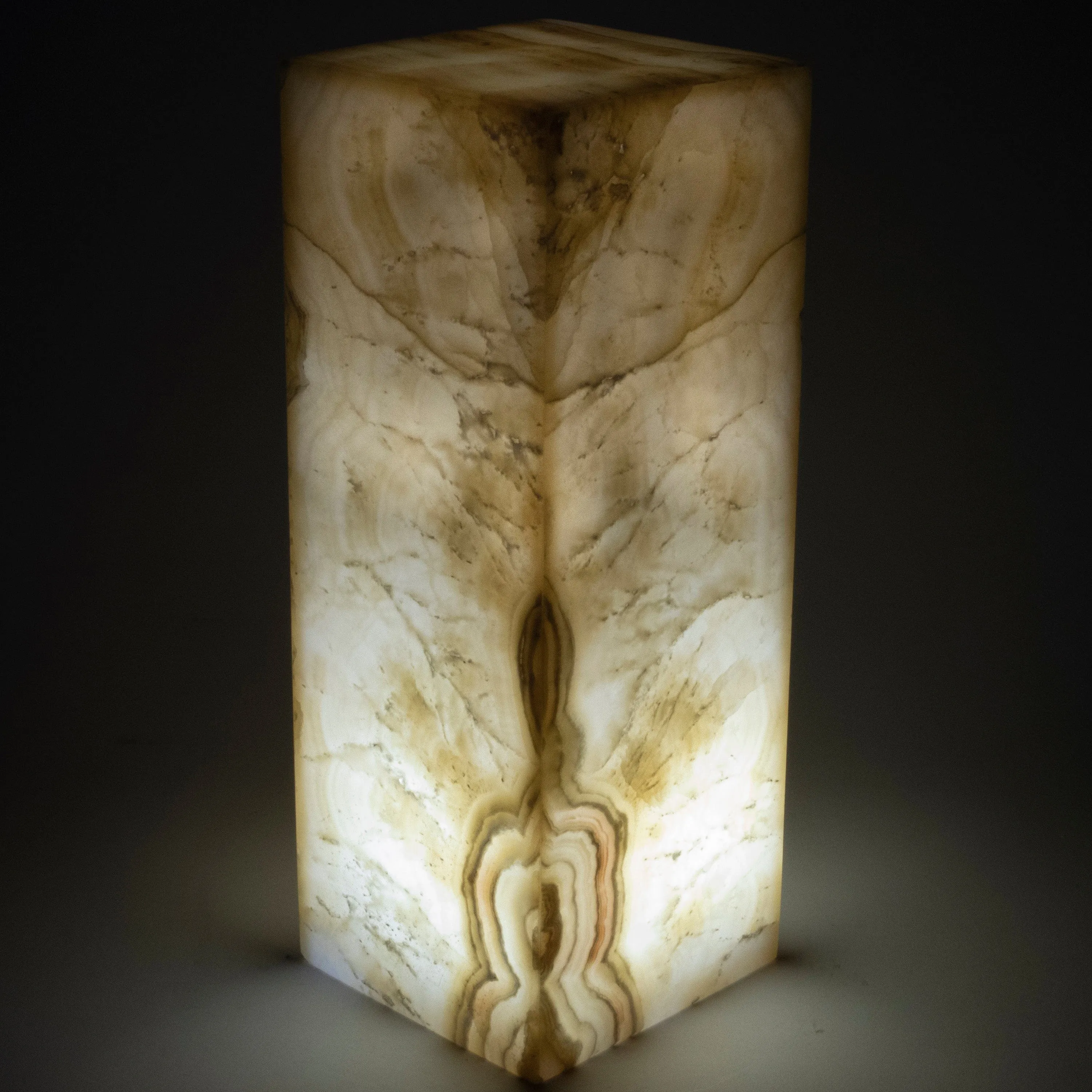 Natural Onyx Lamp Light Tower - 16