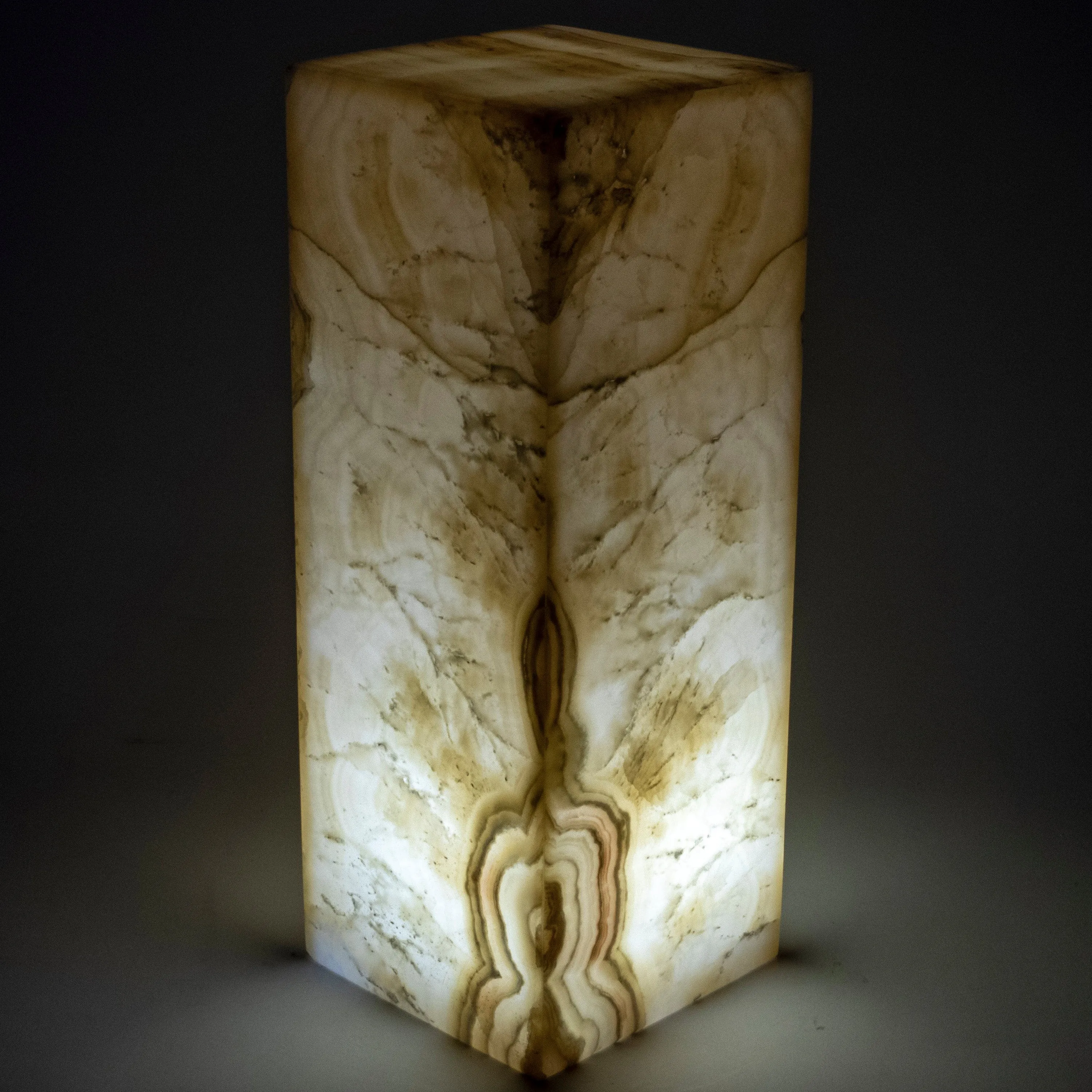 Natural Onyx Lamp Light Tower - 16