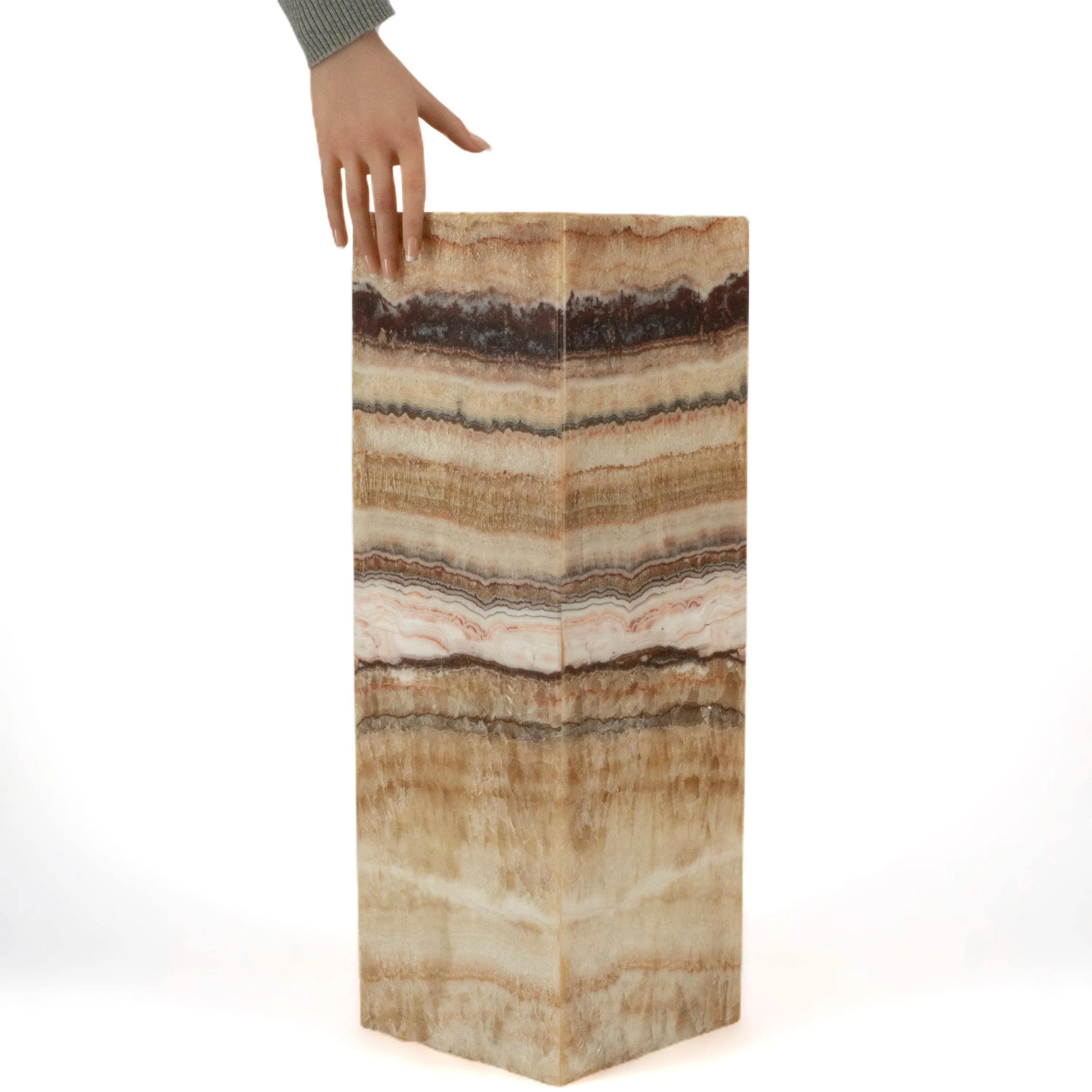 Natural Onyx Lamp Light Tower - 24