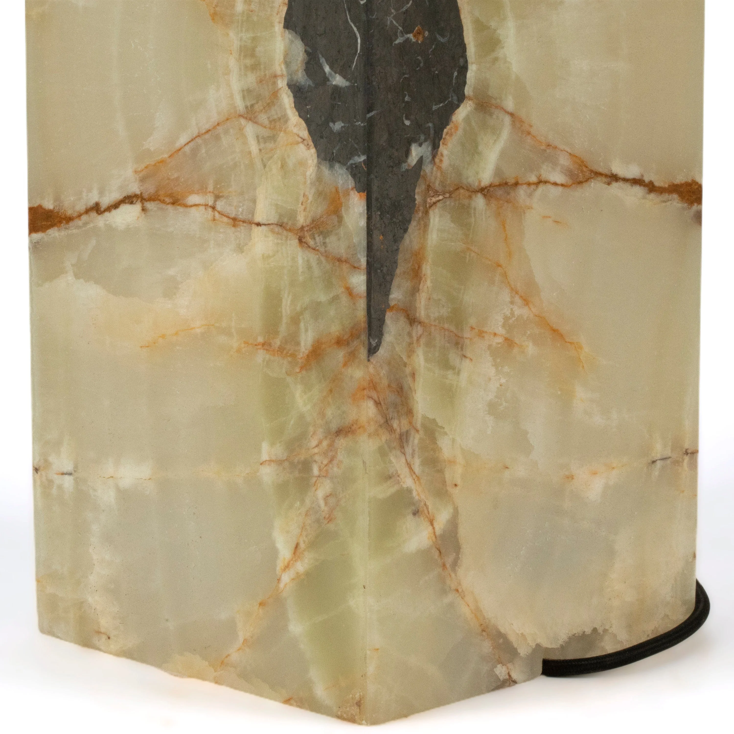 Natural Onyx Lamp Light Tower - 24