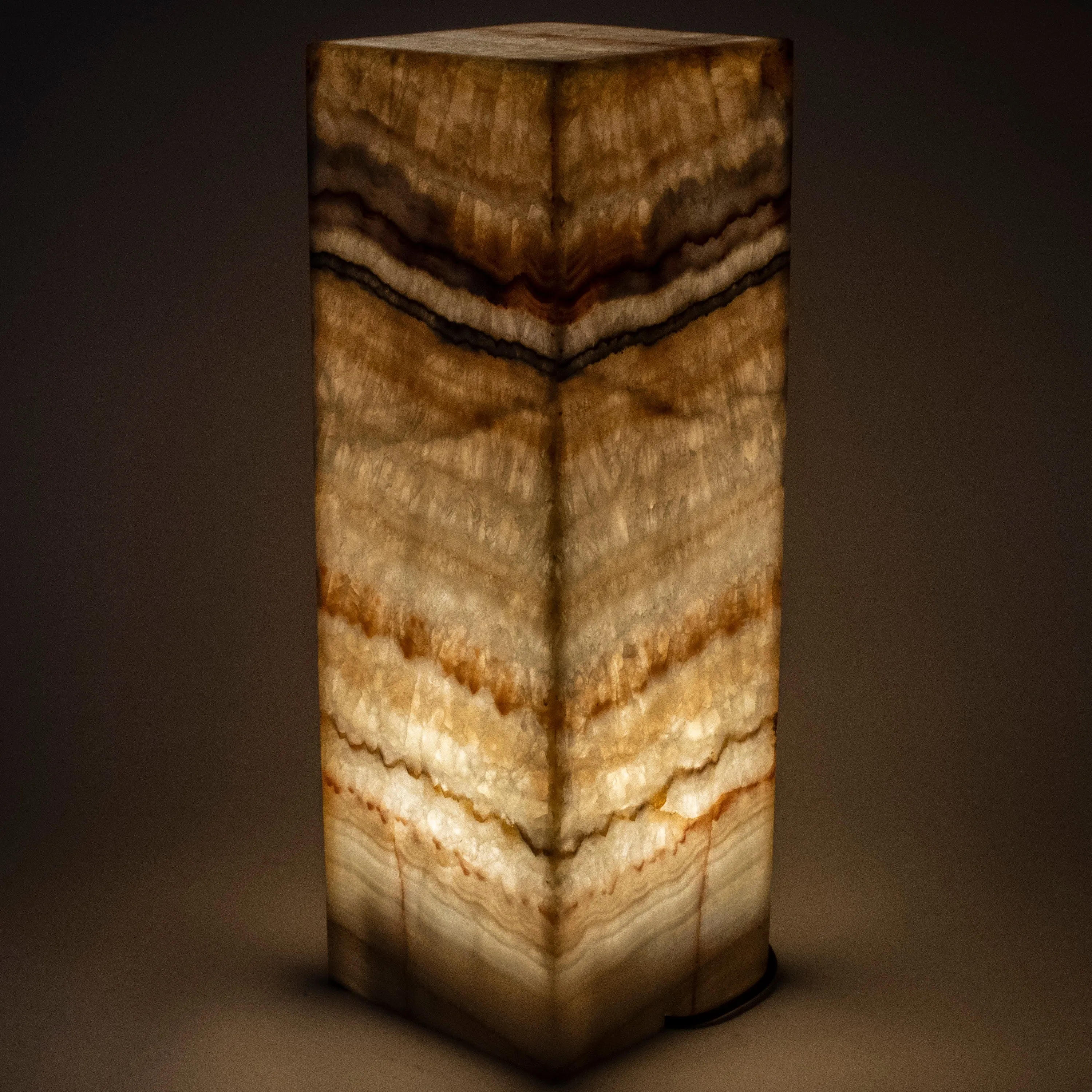 Natural Onyx Lamp Light Tower - 24