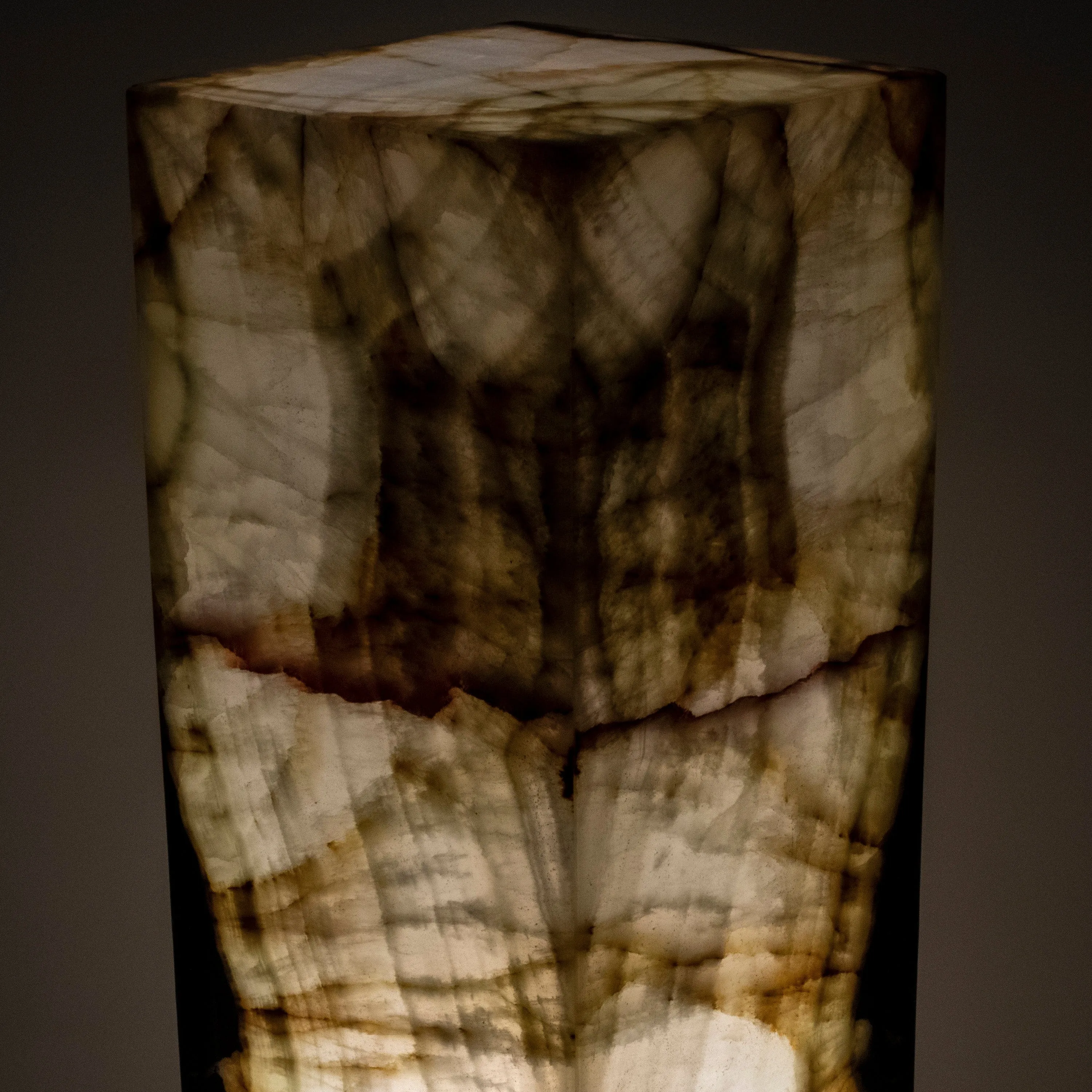 Natural Onyx Lamp Light Tower - 24