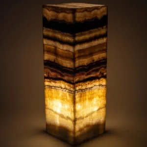 Natural Onyx Lamp Light Tower - 24