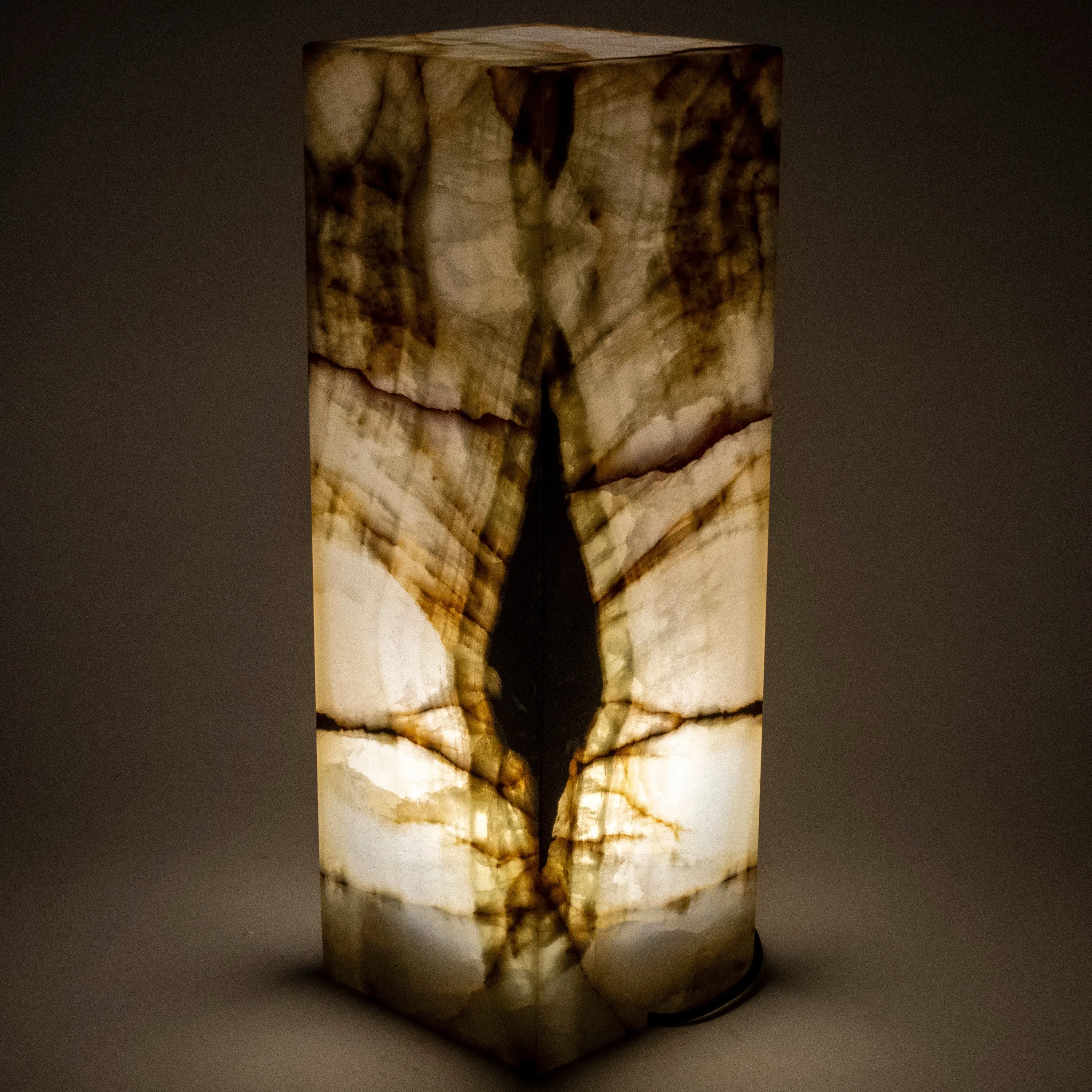 Natural Onyx Lamp Light Tower - 24