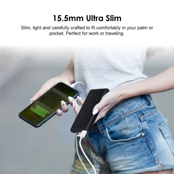 oraimo Slice 10000mAh Ultra-Slim Fast Charging Power Bank