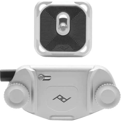 Peak Design Capture Camera Clip v3, Silver - with Standard plate