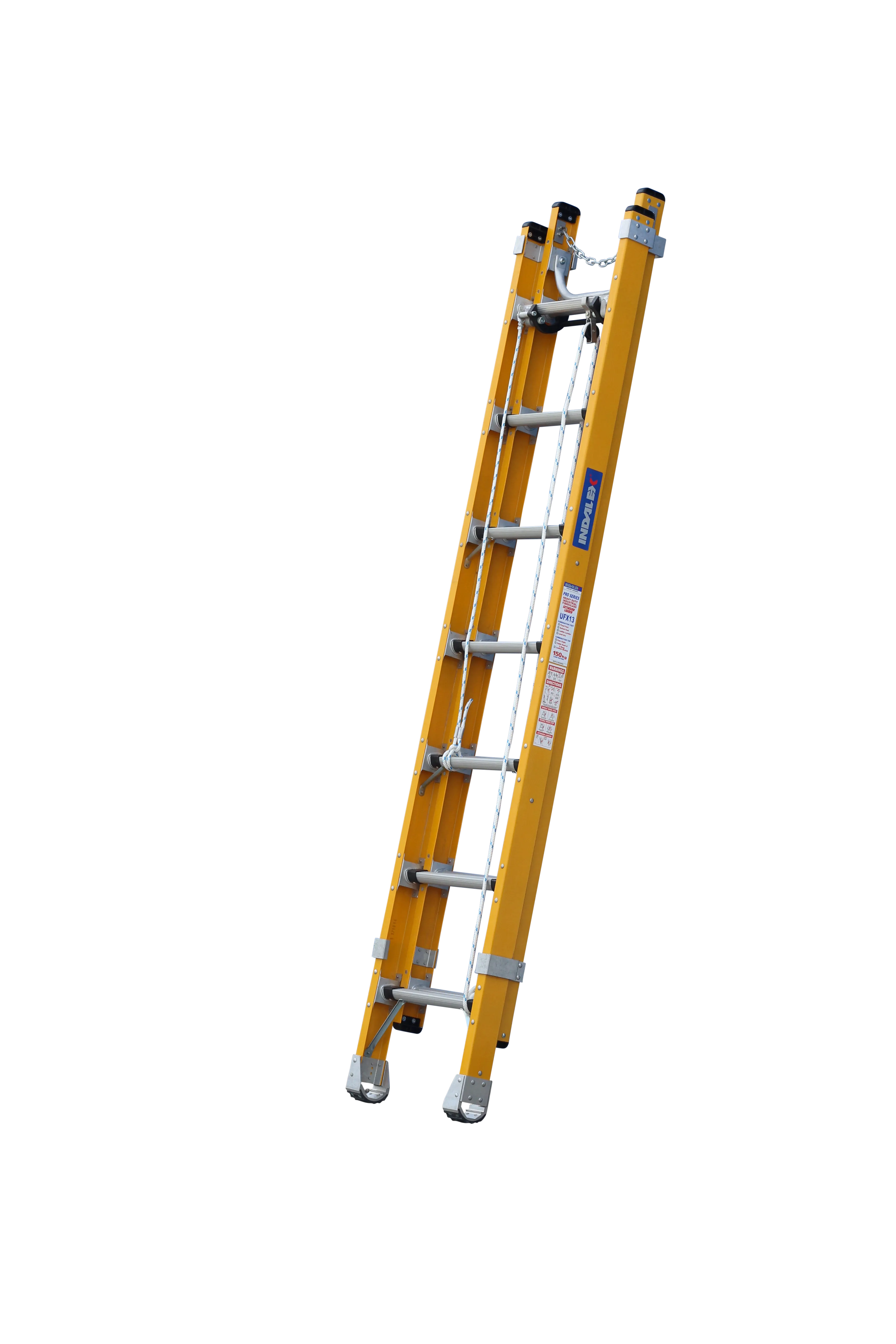 Pro Series Heavy Duty Industrial Fibreglass Linesman / Extension Ladder - Rated 150kg