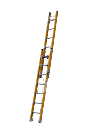 Pro Series Heavy Duty Industrial Fibreglass Linesman / Extension Ladder - Rated 150kg