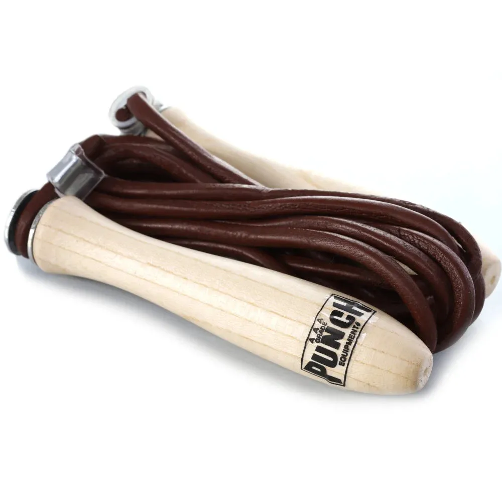 Punch Professional Leather Skipping Rope