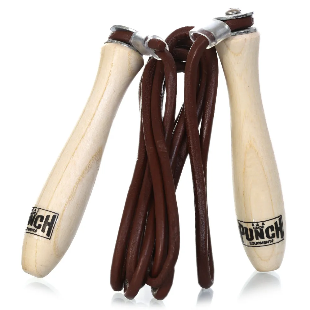 Punch Professional Leather Skipping Rope