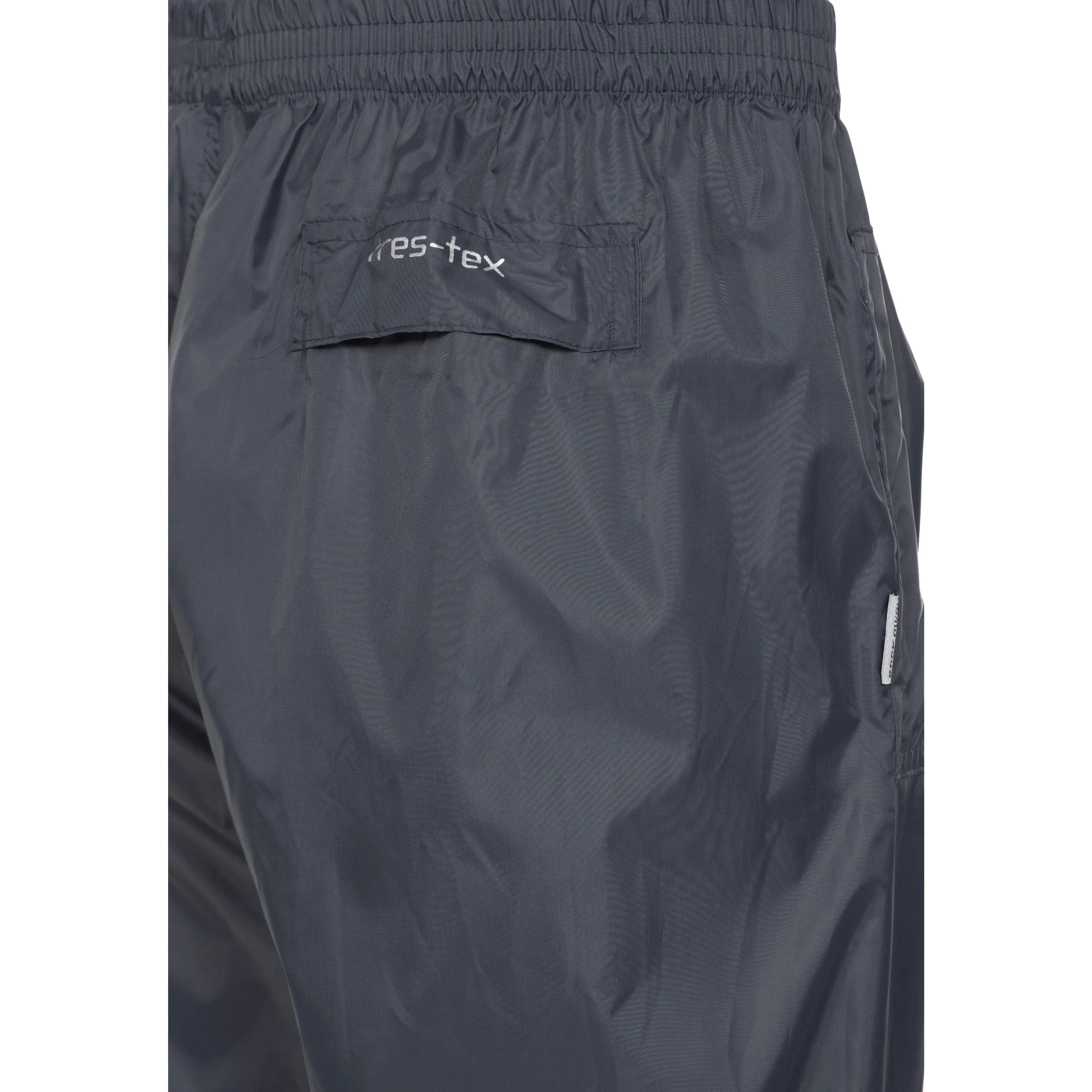 Qikpac Adults Unisex Pack Away Waterproof Trousers in Black