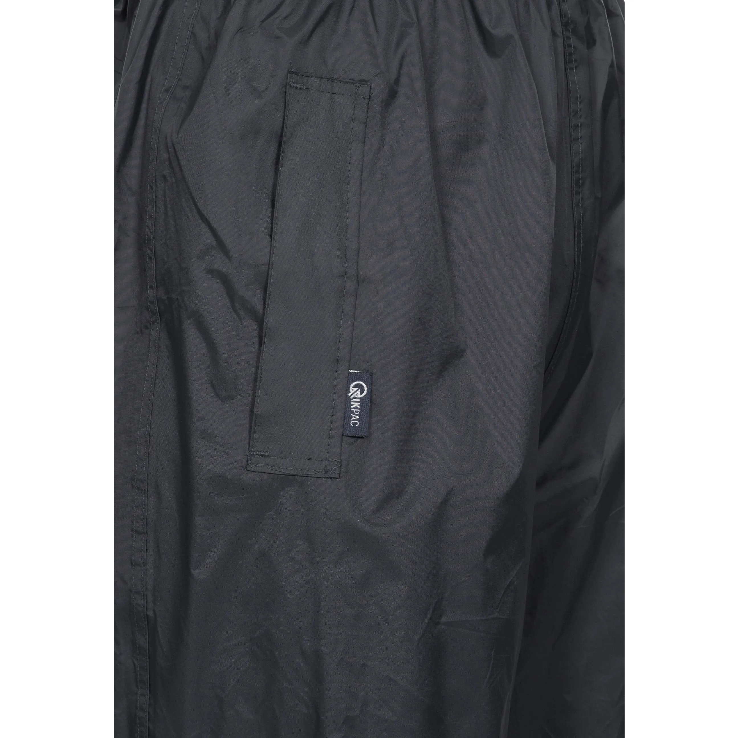 Qikpac Adults Unisex Pack Away Waterproof Trousers in Black