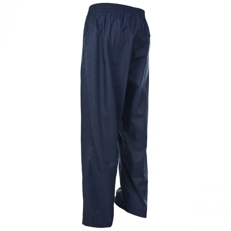 Qikpac Adults Unisex Pack Away Waterproof Trousers in Navy