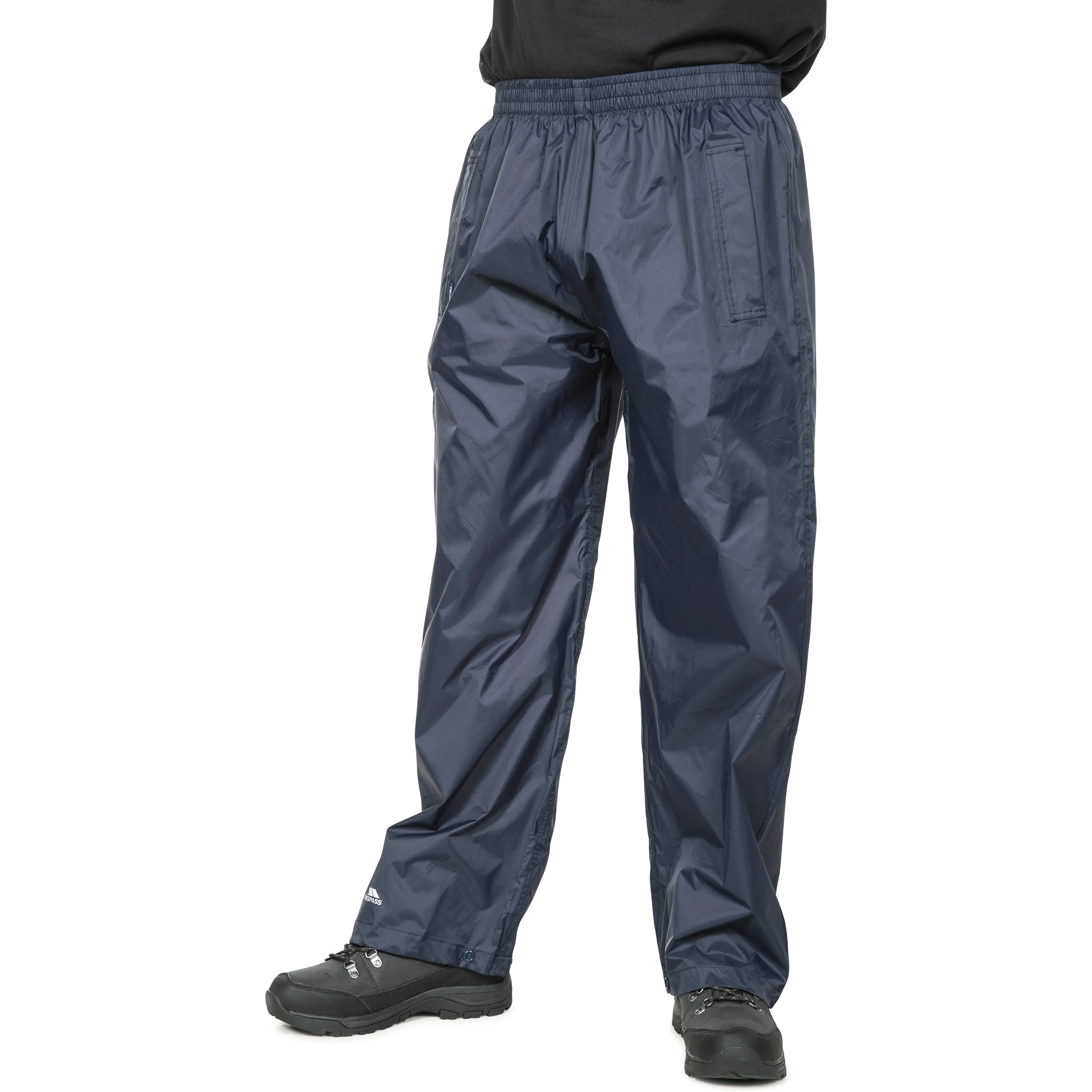 Qikpac Adults Unisex Pack Away Waterproof Trousers in Navy