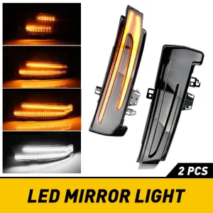 Smoke Dynamic Sequential LED Side Mirror Turn Signal Light for Mercedes Benz